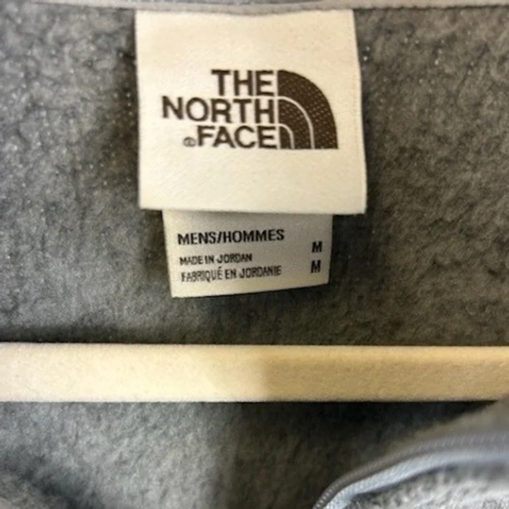 The‎ North Face Fleece Jacket Men's Size Medium Heather Gray 1/4 Zip S Sweater